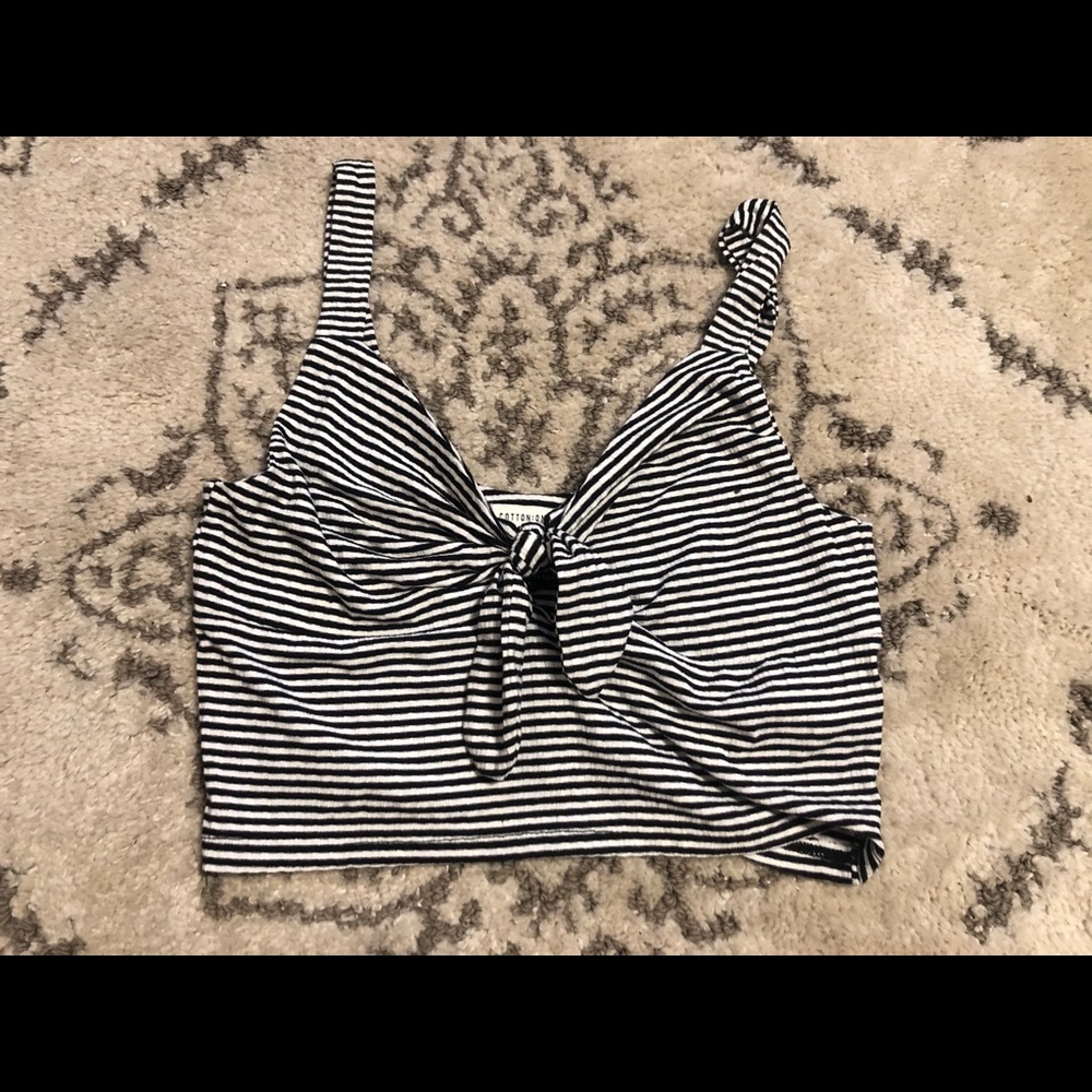 Cotton On Striped Crop Top